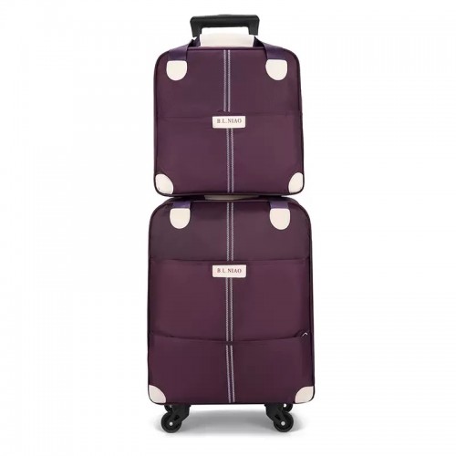 set (kofer + torba) ljubicasta